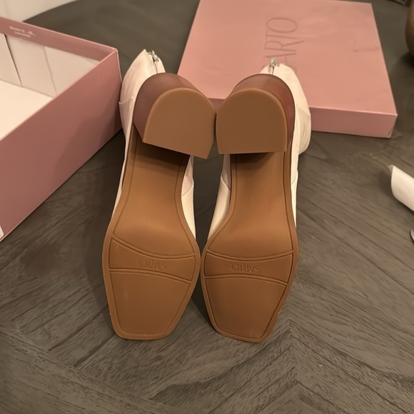 Franco Sarto Steviena Womens Leather Square Toe Mid-Calf Boots - Picture 4 of 10